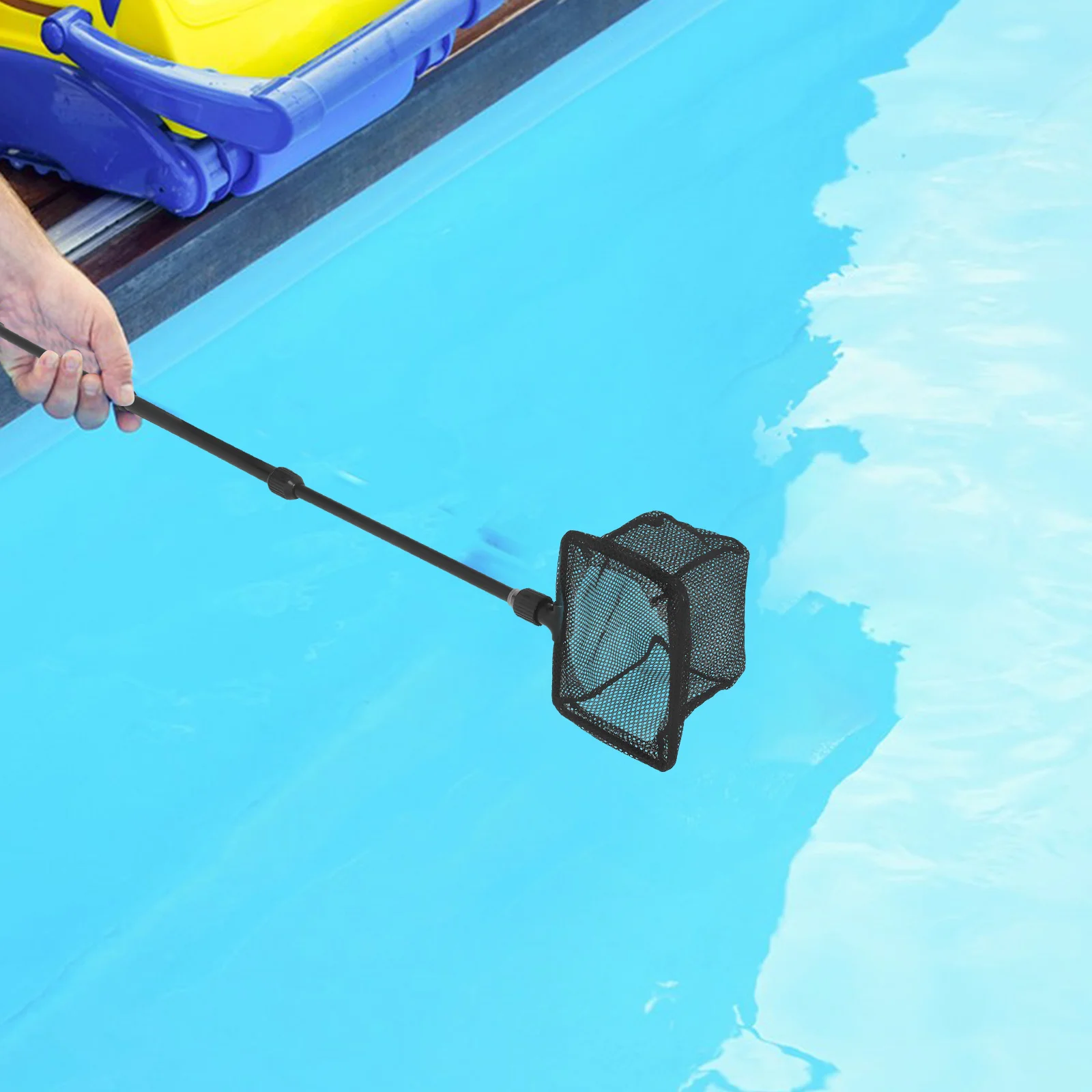 تلسكوبي الصيد شبكة أرضية غير ماصة المغلفة غرامة شبكة Skidresistant ABS العروة تصميم مريح المياه المالحة المياه العذبة S