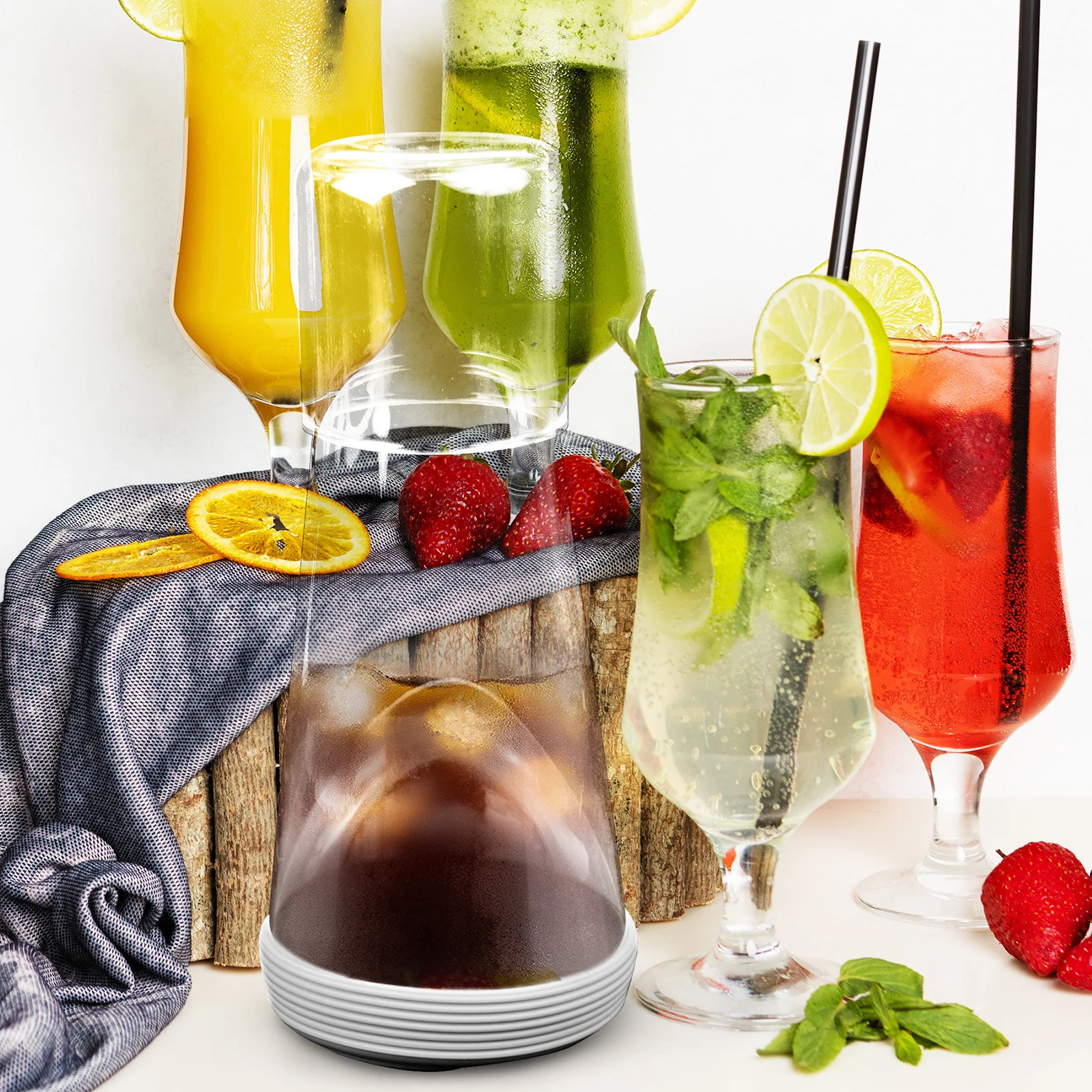 

1Set Transparent Glass Carafe Elegant Food-Safe Water Kettle for Home Bedroom Desktop Use Dinner Party Picnic Pool Bbq