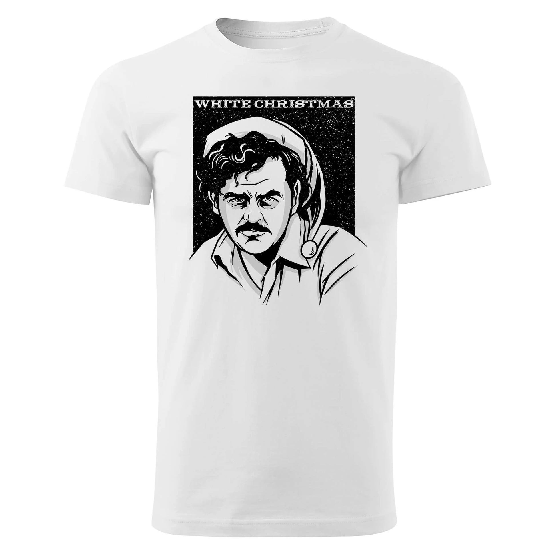 

Escobar White Graphic Print Summer Luxury Brand Cotton Men's and Women's T-shirt Short Sleeve Street Fashion Trend Clothing