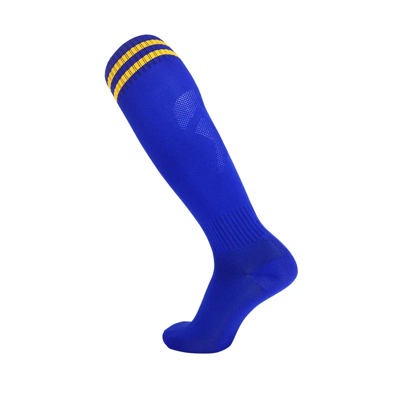 Chaussettes fines professionnelles de football pour hommes et enfants, respirantes, coordonnantes, match, entraînement, sport, planche à roulettes, bas au-dessus du genou, 16 couleurs