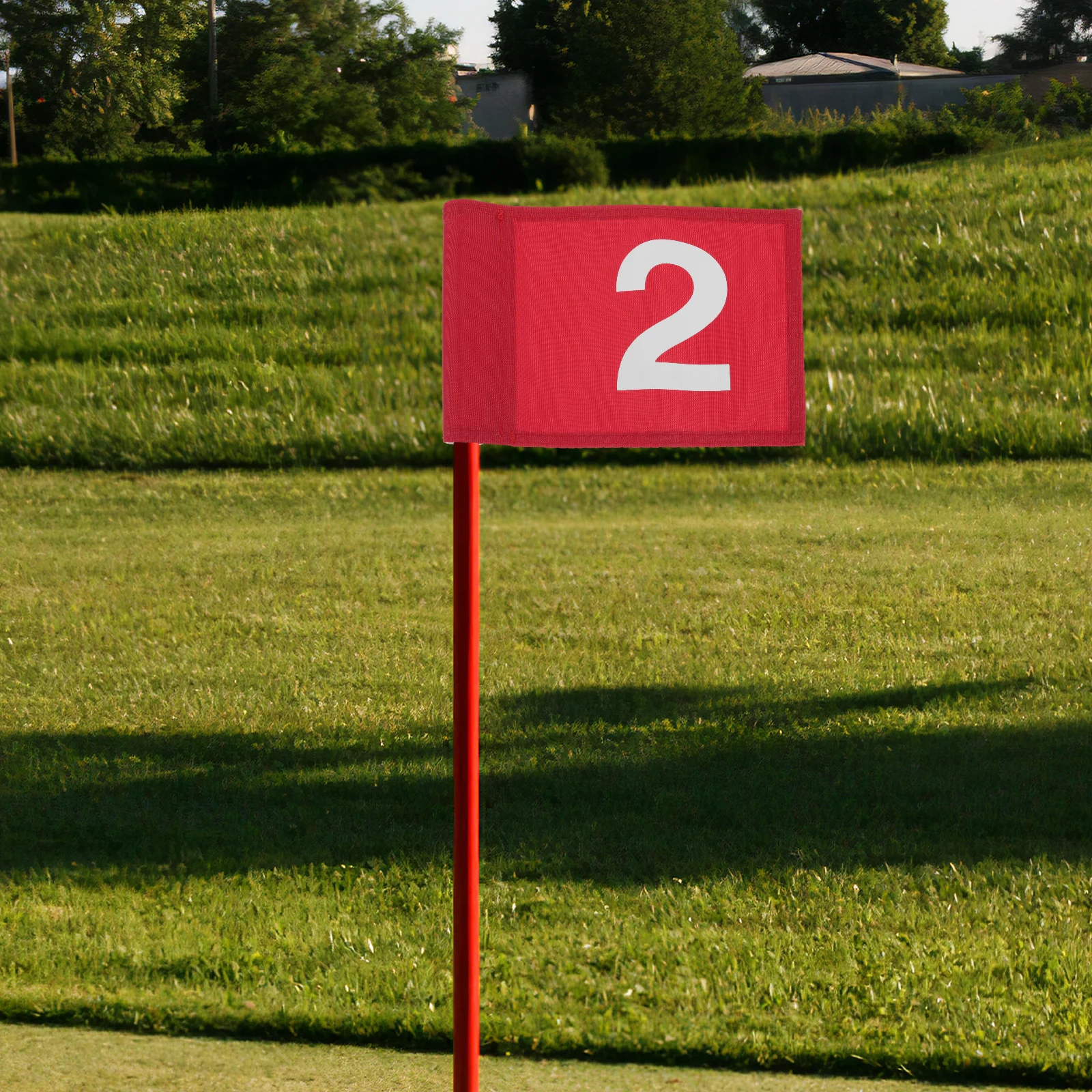 2 قطعة أعلام ممارسة الأرقام المحمولة للجولف لوضع التدريب خفيفة الوزن ملحقات الدورة انفصال جولف العلم