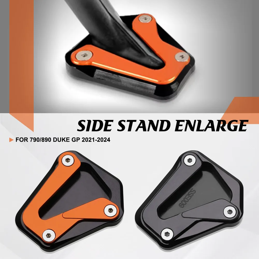 

For 790/890 Duke GP 2021-2024 Side Stand Foot Extension Kickstand Enlargement Pad Accessories 890 Duke 890Duke L/R 2020-2023