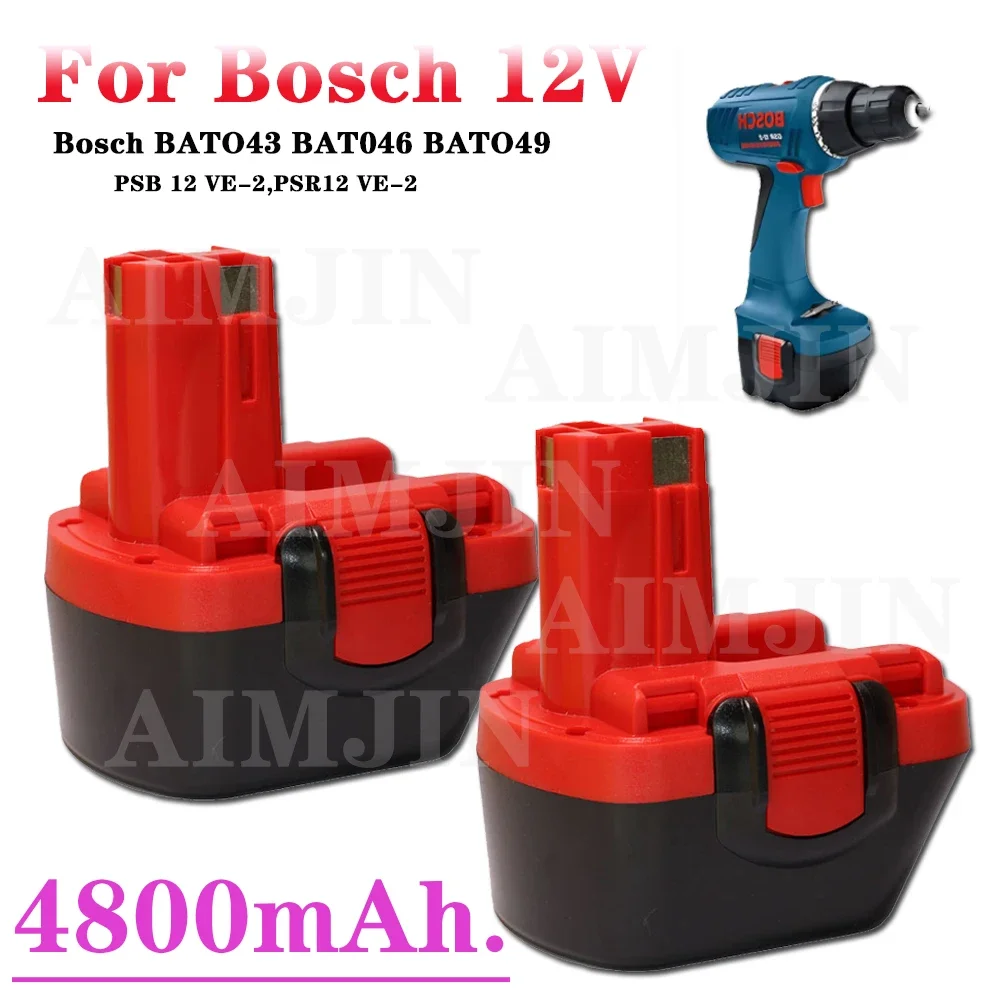 For Bosch 12V Battery D70745 PSR 12 GSR 12 VE-2 GSB12 VE-2 Rechargeable Battery 2607335273 BAT038 BAT043 BAT045 BAT040 RU