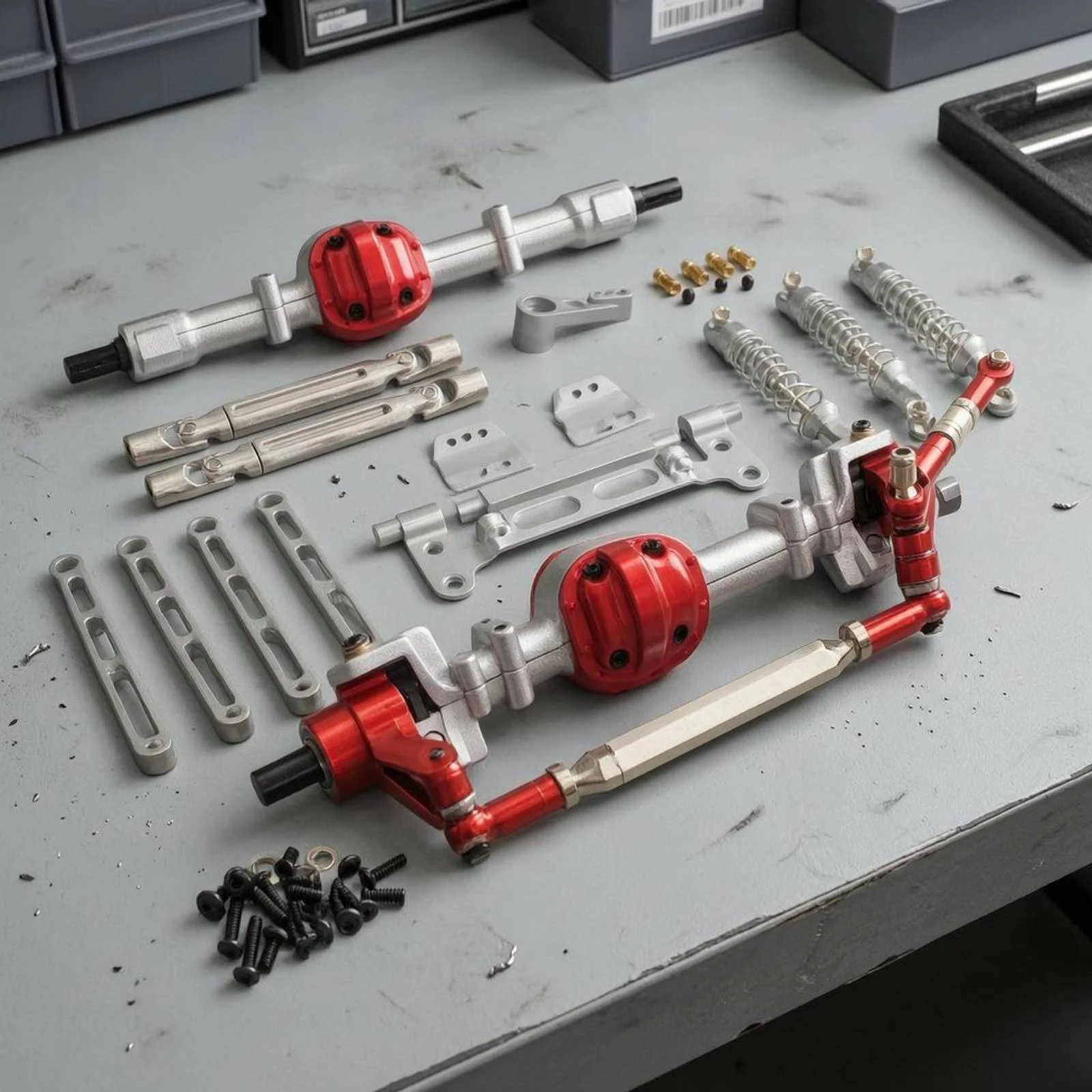 CNC加工済みアクスルアップグレード、陽極酸化処理済みアルミ - Shock Absorber Rc のレビューと価格