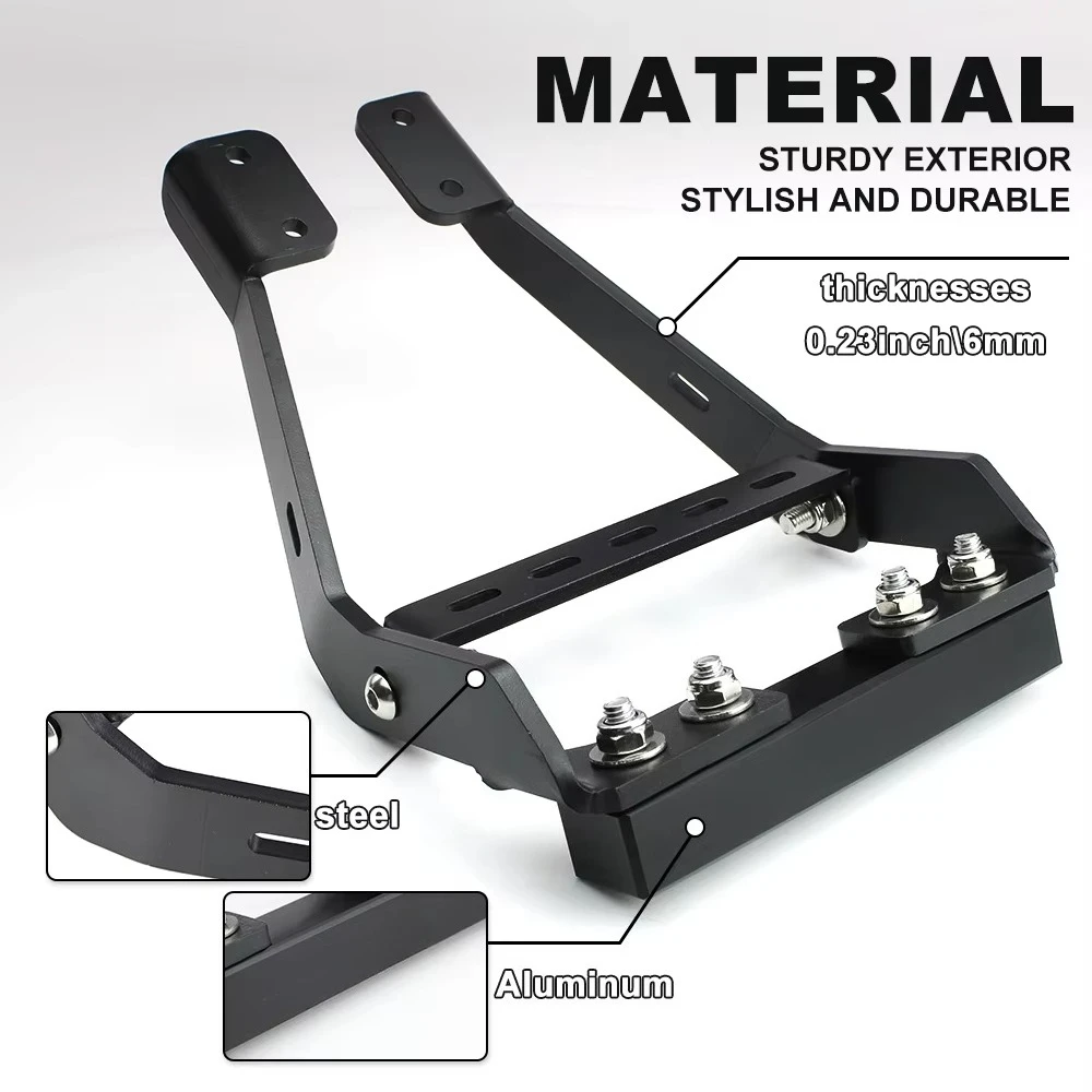 Rear Stunt Part 12 Bar For Yamaha FZ-07/MT-07 2014-2024 Motorbike Rear Footrests Subcage