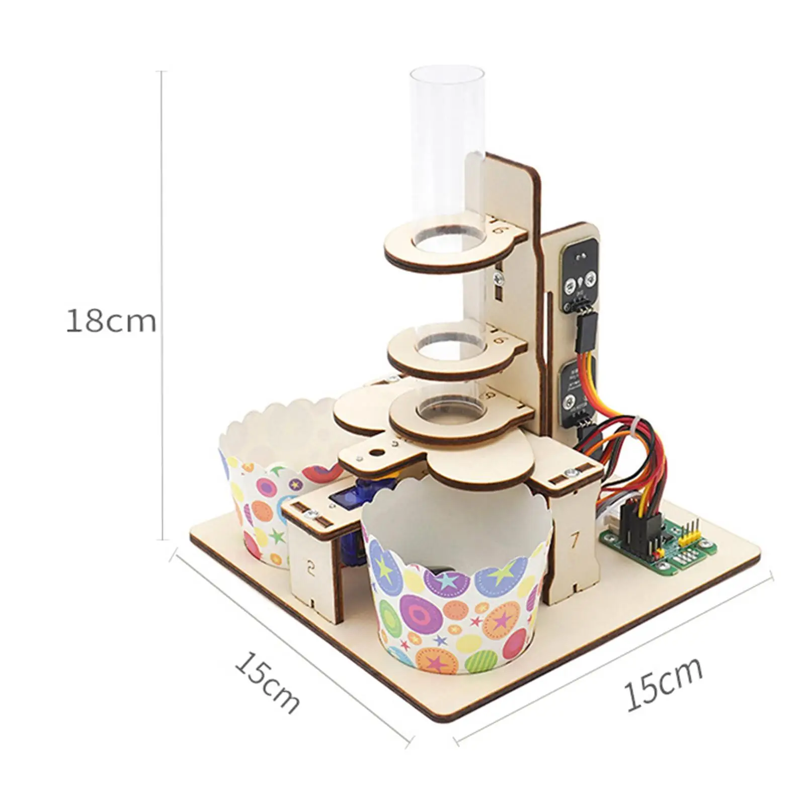 Houten modelspeelgoed DIY elektrische wetenschapsset Kleine uitvindingen ontwikkelen