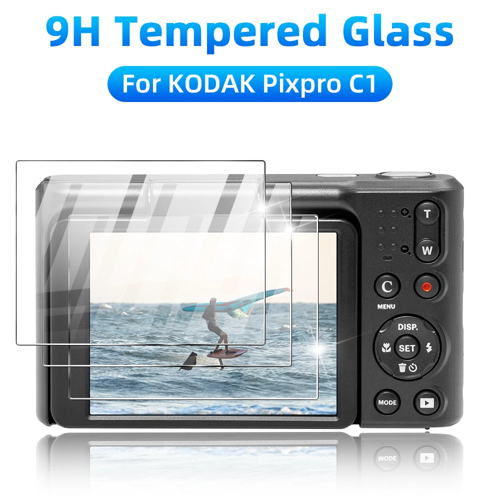 9H Glass for KODAK Pixpro C1 Screen Protector Clear Ultra-HD Tempered Glass Anti-scratch & Anti-fingerprint Film Accessories