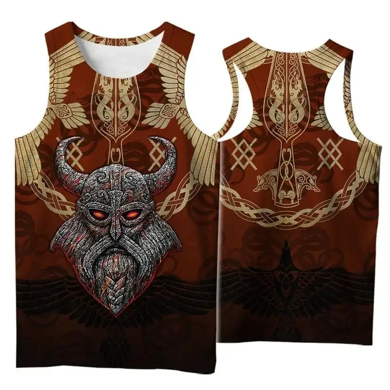 Tank Top Retro Tree Of Life Symbol Tattoo Crow Vest 3D Printing Fashion Sleeveless Explosion Summer Chinese Style Vest