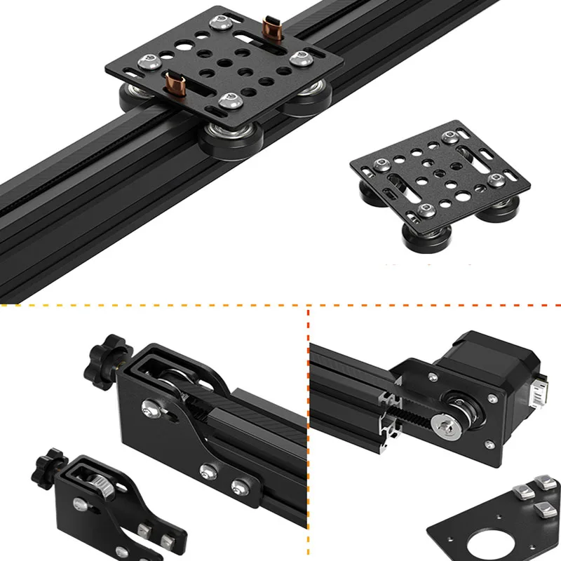 Imagem -04 - Padrão Europeu 3d Printer Câmera Slide V-slot Perfil de Alumínio Correia Dentada Eixo y 2040