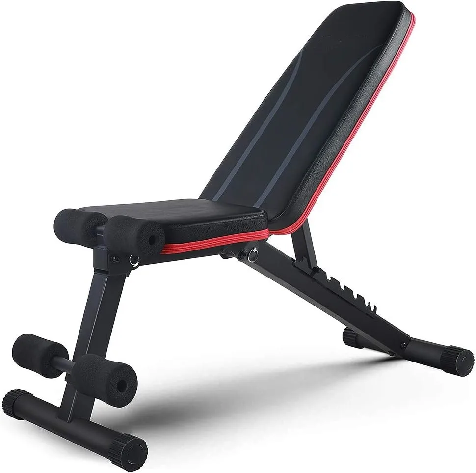 

Adjustable Weight Bench Workout Multi-Purpose Foldable Incline Decline Exercise Workout Bench for Home Gym