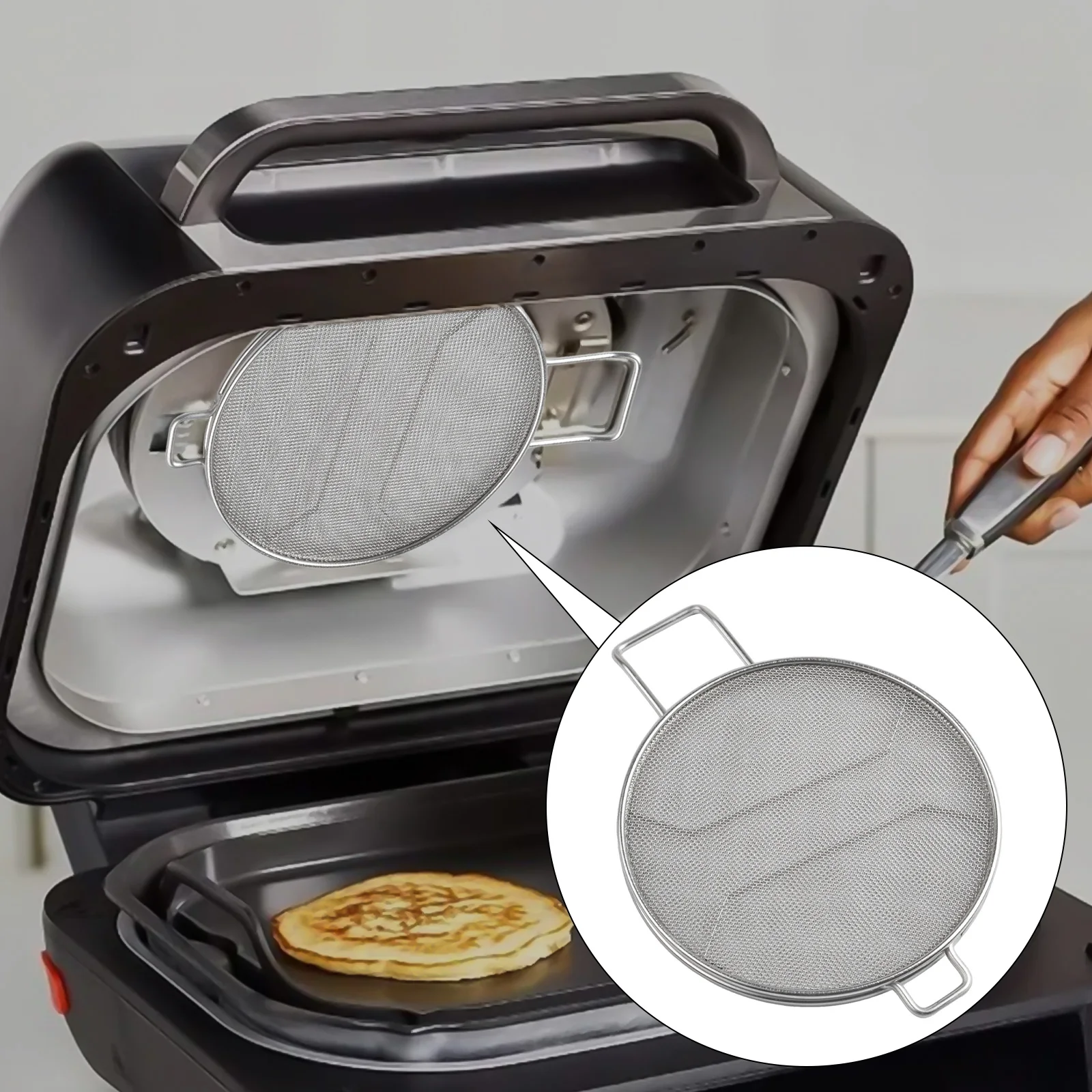 

Dishwasher Friendly Frying Guard Removable Splash Guard Dishwasher Safe Fryer Guard Enhance Safety While Cooking