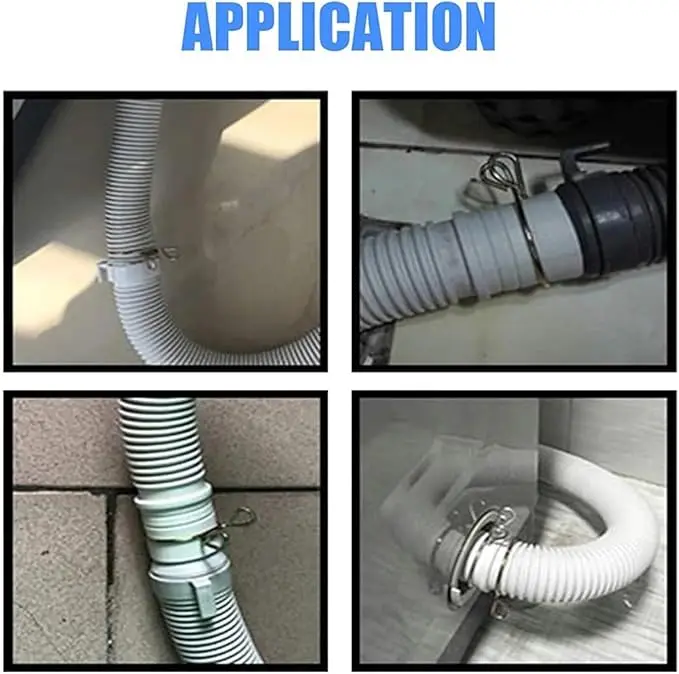 

120pcs Petrol Hose Spring Clamps 5~14mm Zinc Plated Pipe Clips Fuel Line Petrol Pipe Fuel Hose Clamp for Motorcycle Boats