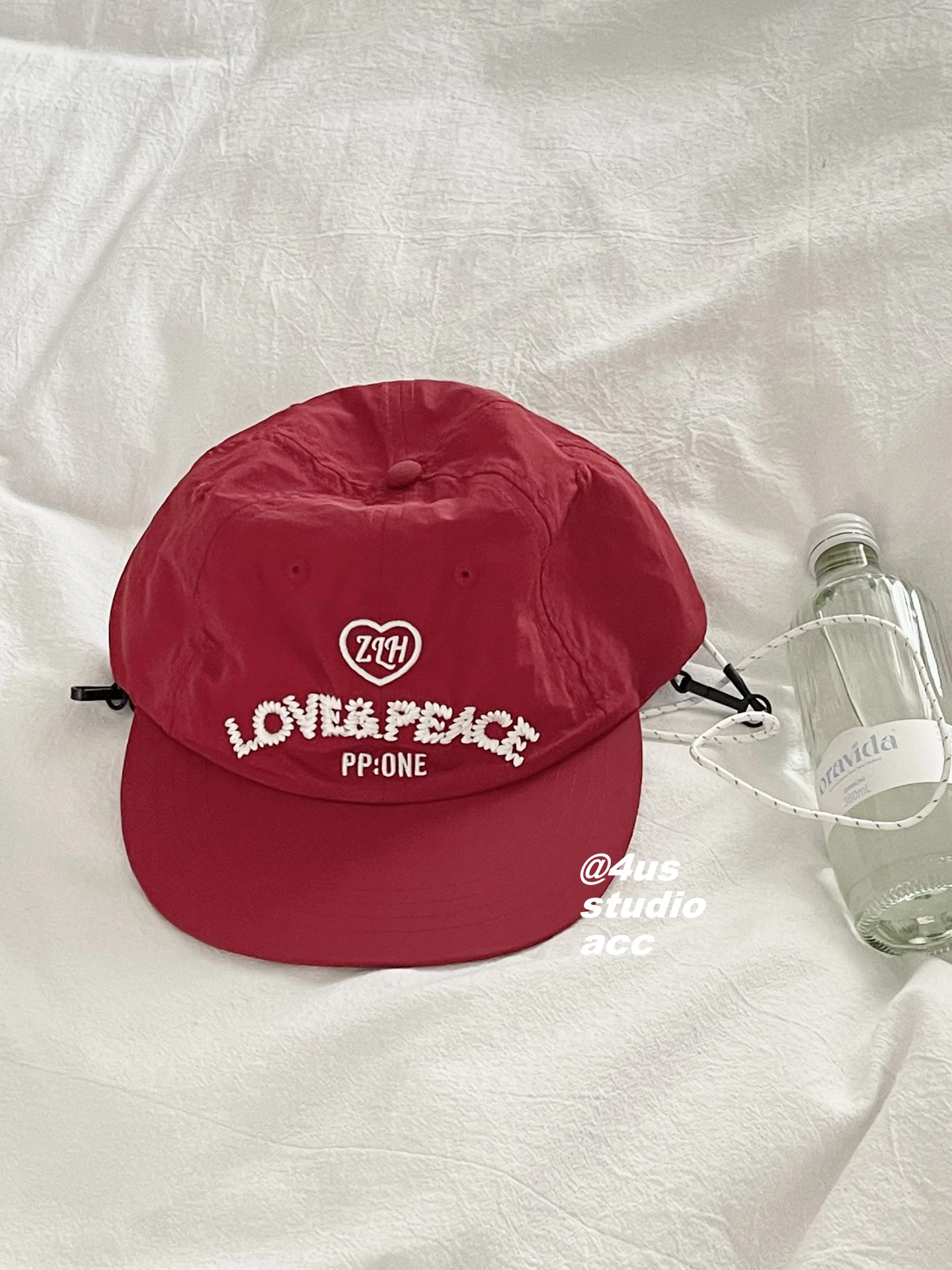 

Summer quick-drying drawstring flat-brimmed baseball cap street trendy brand peaked cap shows small face