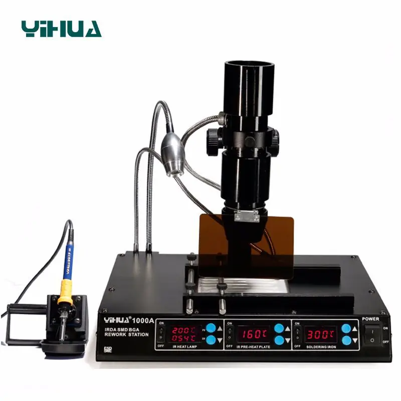 

YIHUA 1000A Soldering Station BGA Rework Station Laptop Motherboard Repairing Tools BGA Machine IR Station 110V 220V EU US