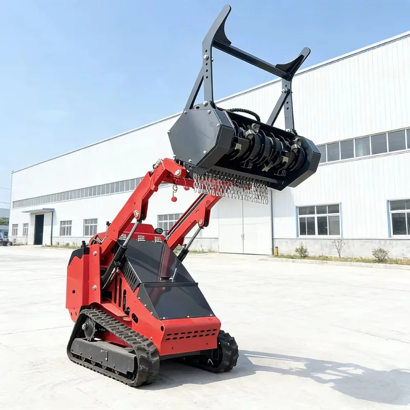 Lower Price China Skid Steer Loader Mini Track Crawler Skid Steer Loader With Optional Attachments for Sale
