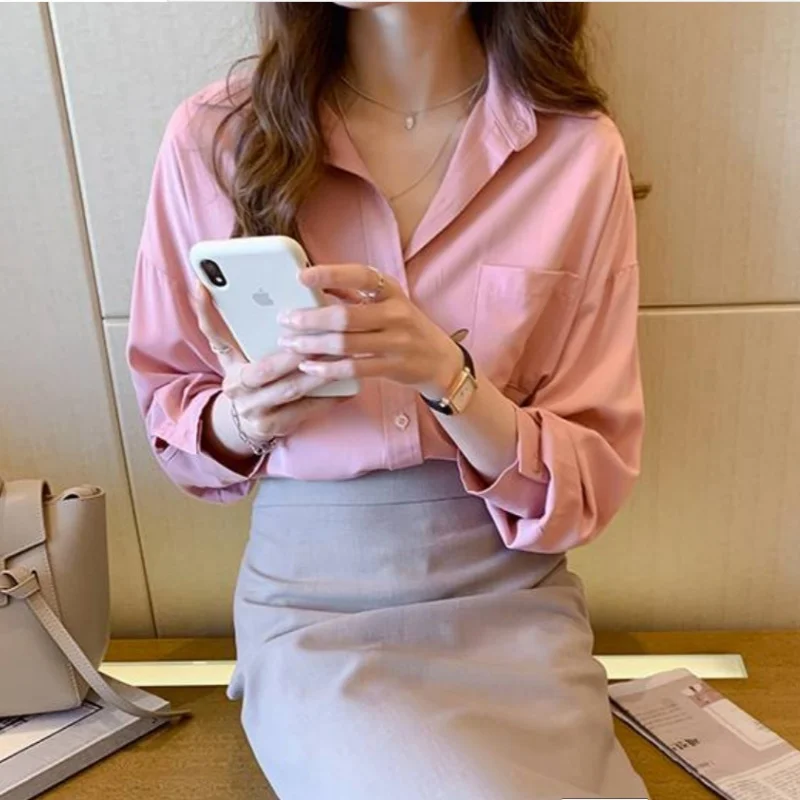 2025 Cotton Blouse White Shirt Fashion Women Blusas Mujer De Moda OL Style Tops Casual Ladies Long Sleeve Shirts and Blouses