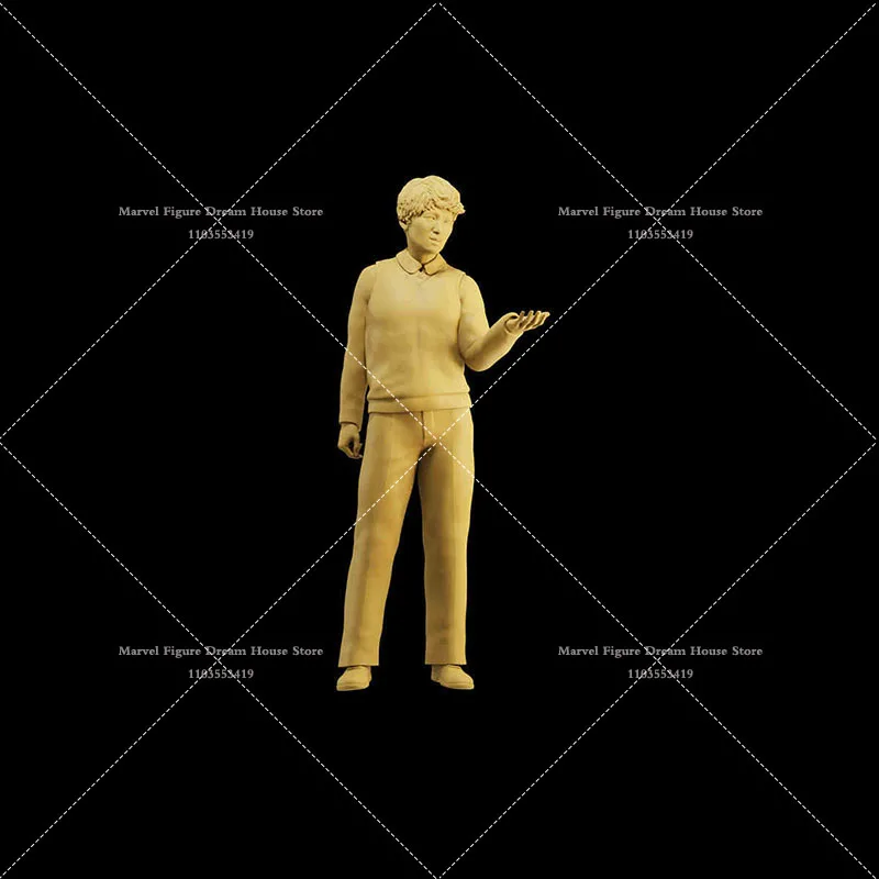 1/64 1/43 1/35 Scale Miniature Scene Doll White Model Un-panited Male Teacher Blackboard Mini Male  Action Figure