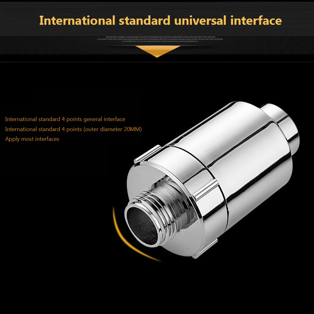 10-1 قطعة جديد الكربون المنشط تصفية الاستحمام رئيس انفصال صنبور تنقية مصفاة إزالة الشوائب اكسسوارات الحمام