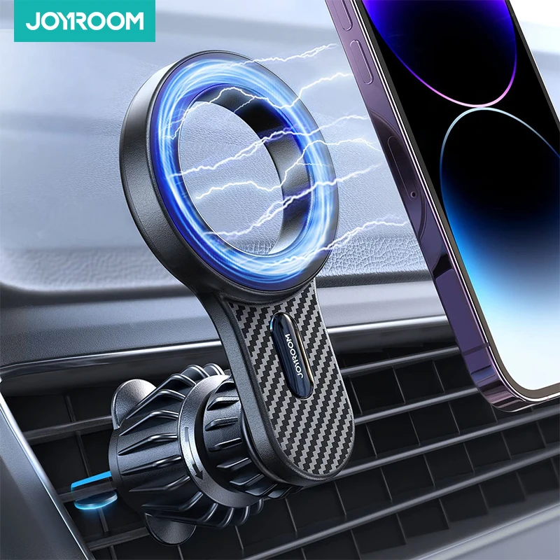 Joyroom Magnetic Car Phone Holder Universal Strong Car Air Vent Phone Mount Compatible with iPhone 15 14 13 12 Pro Max