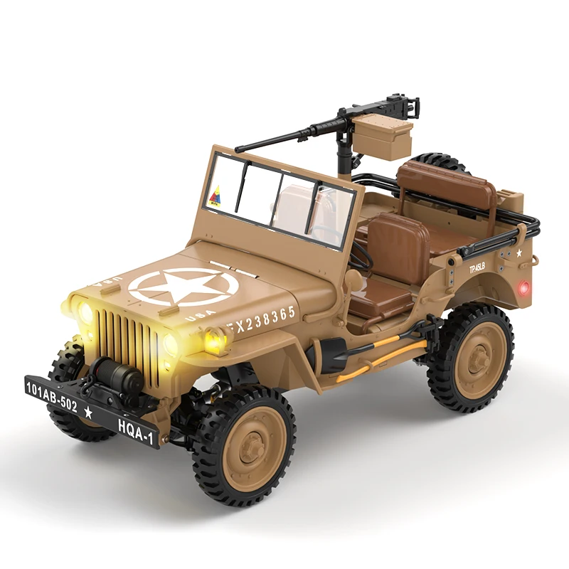 COOLBANK 1/14 HG4-58 ウィリスジープ合金モデル RC 電動リモートコントロールモデルカーシミュレーション軍用トラックキャノピー大人子供