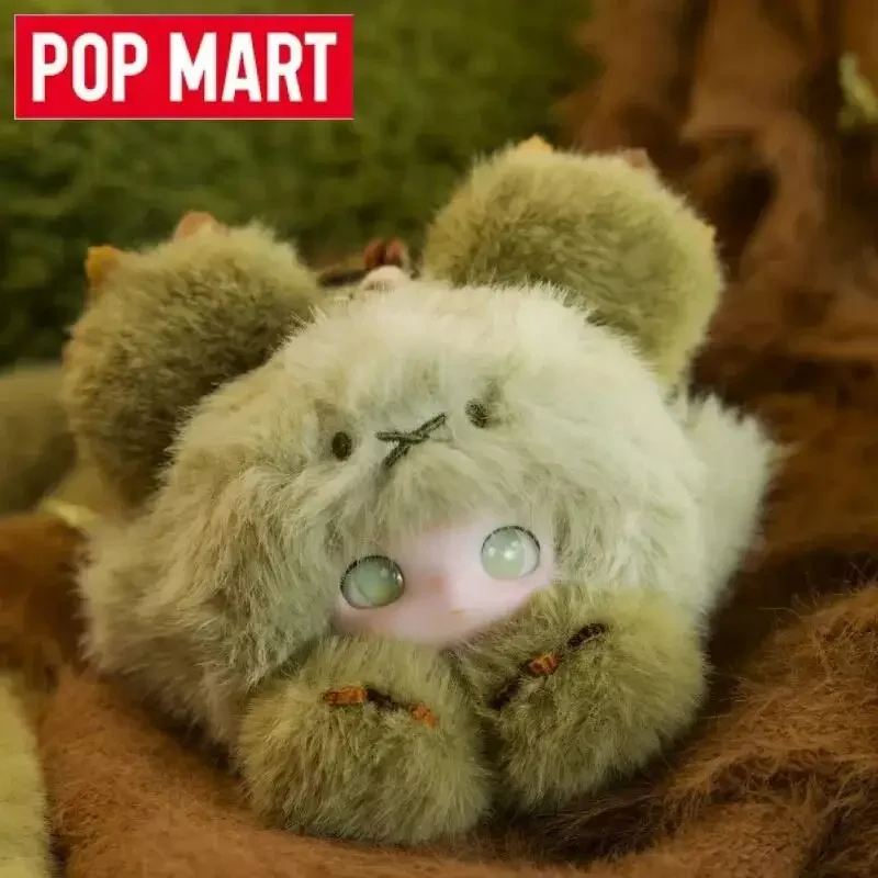 POP MART Dimoo Fleshy Виниловый плюшевый кулон Cat Rolling Blind Box Оригинальные игрушки Куклы Mystery Box Аниме Фигурка Орнамент Подарок