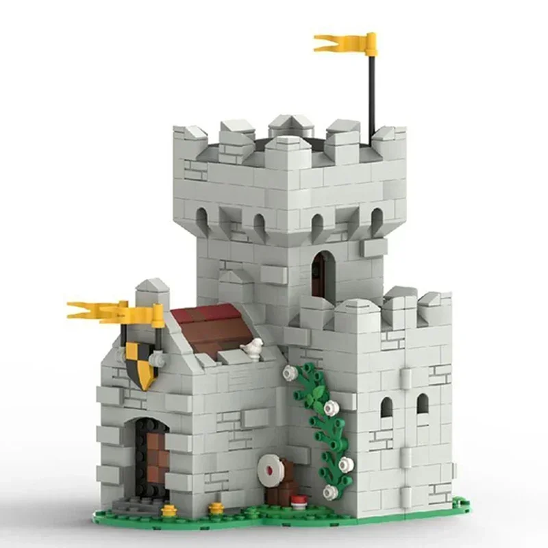 Forteresse médiévale modèle Moc briques de construction tour entrepôt technologie blocs modulaires cadeaux jouets bricolage ensembles assemblage noël