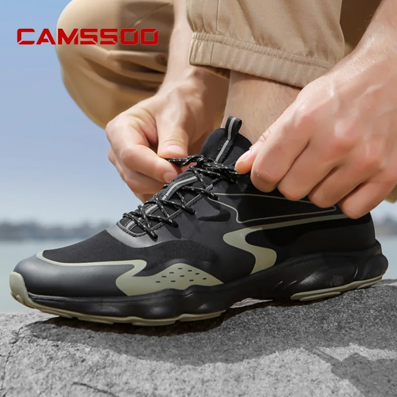 

CAMSSOO Hiking Shoes Men Breathable Outdoor Sports Climbing Shoes off-road women Trekking Sneakers ankle boots running shoes