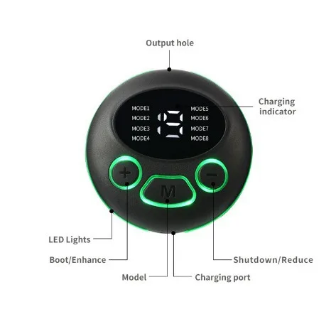 smart massager, pulse crescent instrument, shoulder and neck sticker, low-frequency muscle stimu