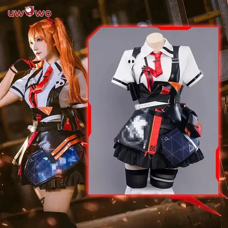 

IN STOCK UWOWO Asukaa Cosplay Honkai Impact 3rd Asukaa Langleyne Soryuue Game Christmas Costume Shirt Skirt Outfits Hallowee@0Z*