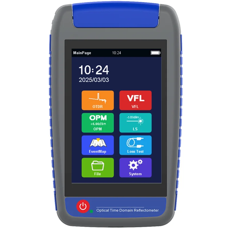 ABKN-OTDR Fiber Tester 1550Nm Event Map OPM OLS Visual Fault Locator GPON EPON Network Active Live Cable Testing