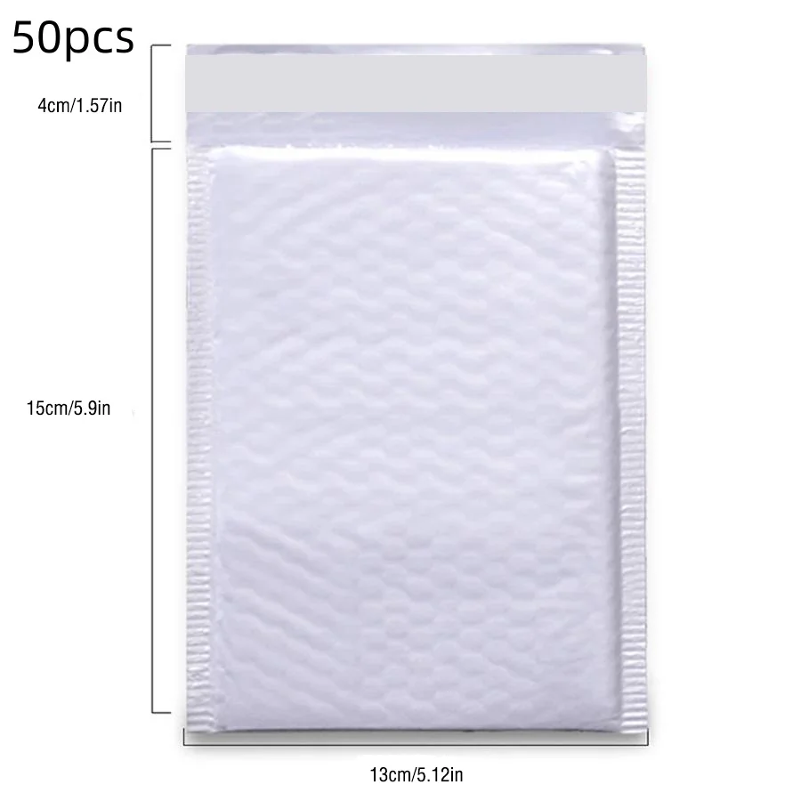 50 STKS 100 STKS Witte Multifunctionele Bubble Mailing Envelop Zelfklevende Verzegelde Express Verpakking Geschikt Voor Meerdere Scenario's