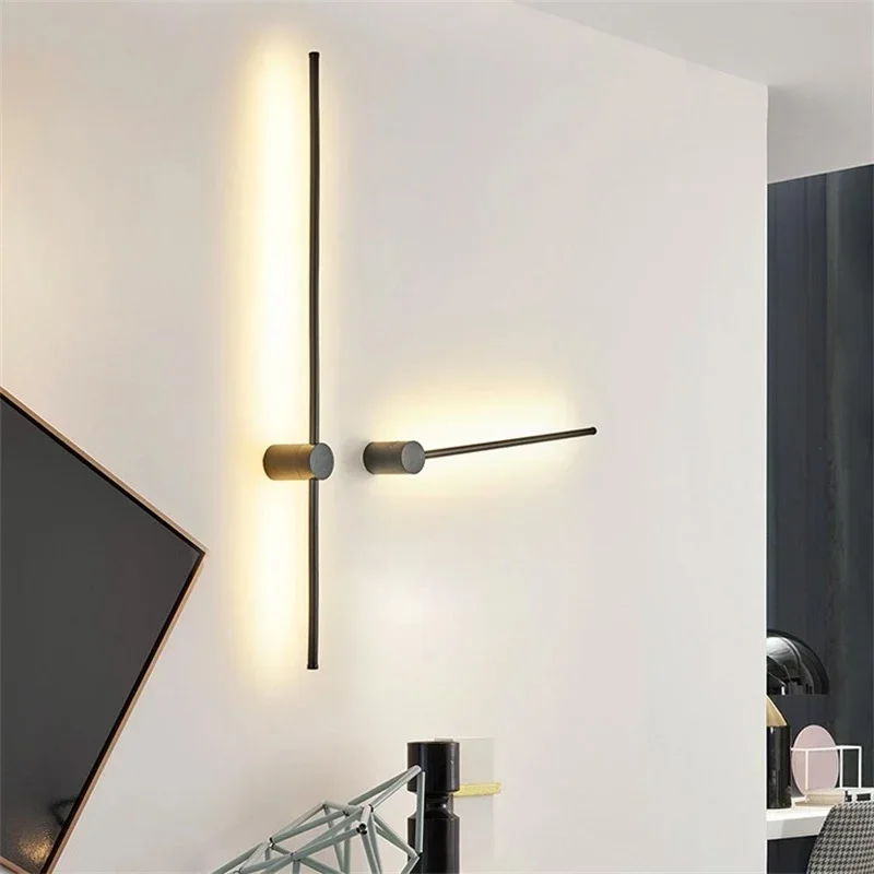 Modern Minimalist Long Led Wall Sconce 80cm Light Indoor Wall Light Living Room Bedroom Sofa background Wall Lamp Long Wall Lamp