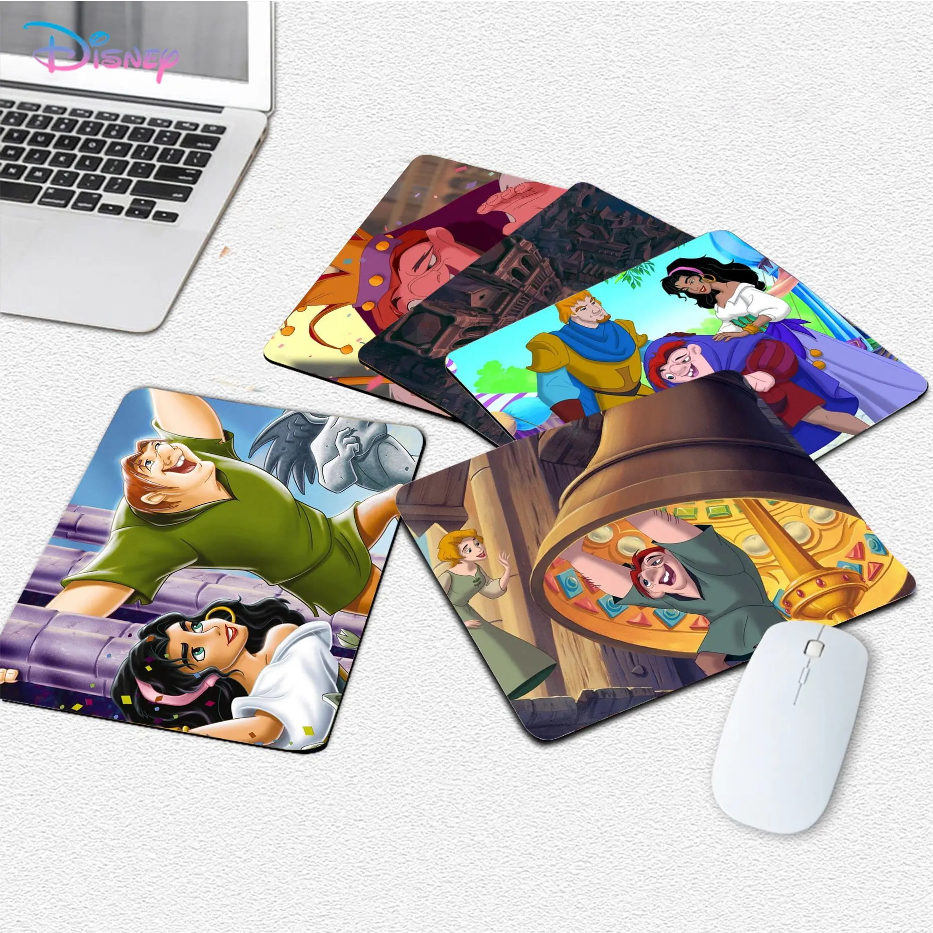 

Disney The Hunchback of Notre Dame Mousepad Custom Skin Desktop Desk Mat Kawaii Gaming Students Writing Padmouse Desk Play Mats