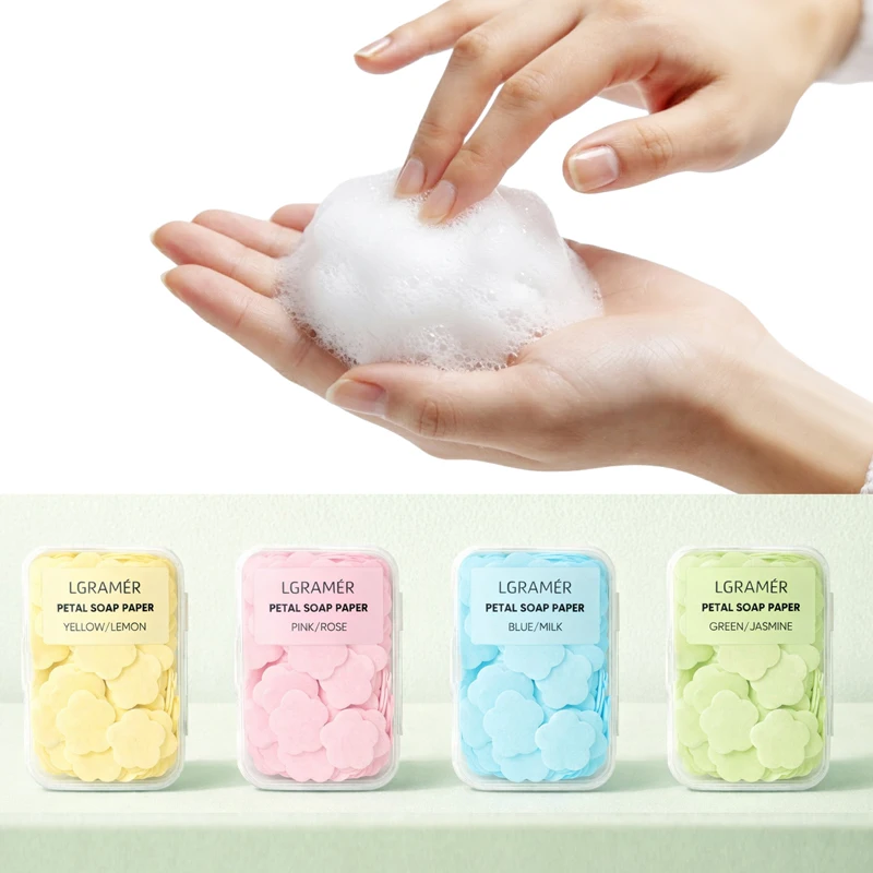 

1/5/10 Boxes Portable Hand Washing Soap Sheets, Different Scented Mini Petal Hand Wash Soap Sheets,Outdoor Travel,Camping,Hiking