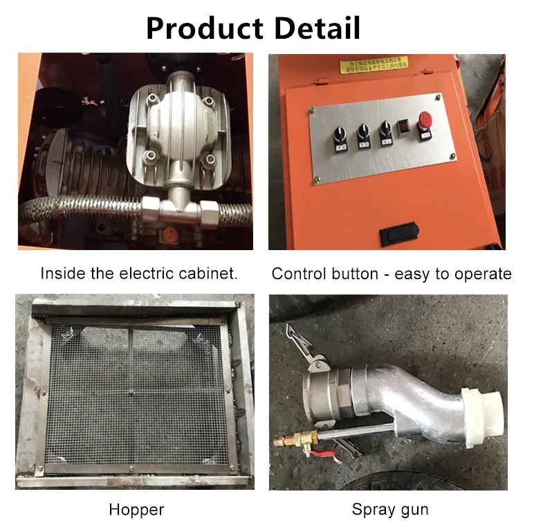 Cement Mortar Spraying/ Pumping /grouting Machine Hydraulic Double Piston Mortar Plastering Pump
