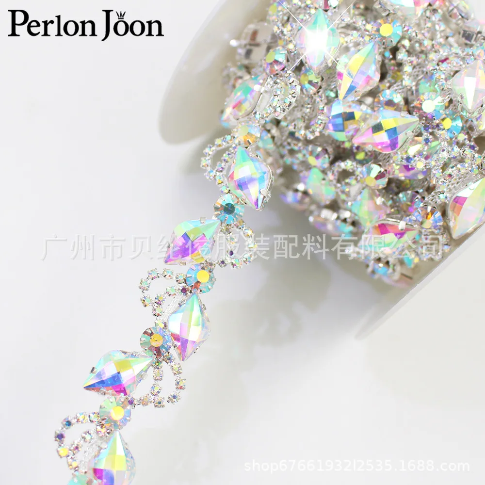 

Высококачественный AB цветной ромбовидный стеклянный пояс для танца живота со стразами, украшение «сделай сам», аксессуары для свадебной одежды