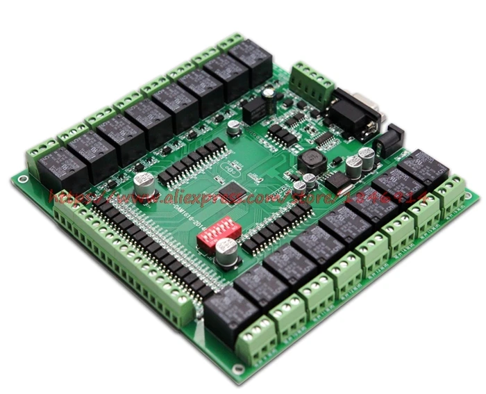 Switch acquisition control module, 16 inputs, 16 relay output, USB interface