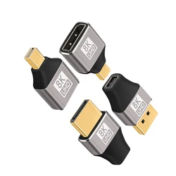 Mini DisplayPort to DisplayPort Adapter 8K60Hz DP1.4 Female to MiniDP Male Bi-Directional Connector for Laptop PC Gaming Monitor