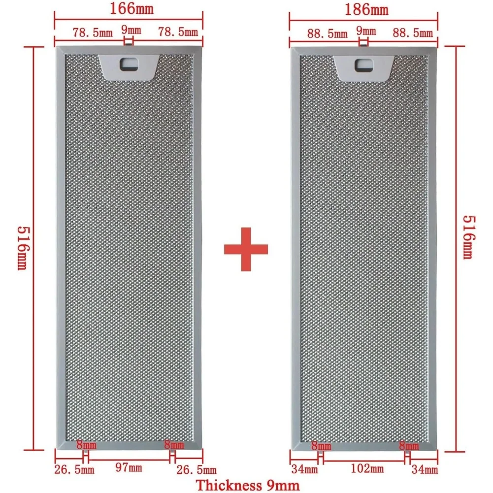 

120 Pcs Range Hood Filter Oil Mesh Filter For European Style Kitchen Cooking Appliance Replacement Part