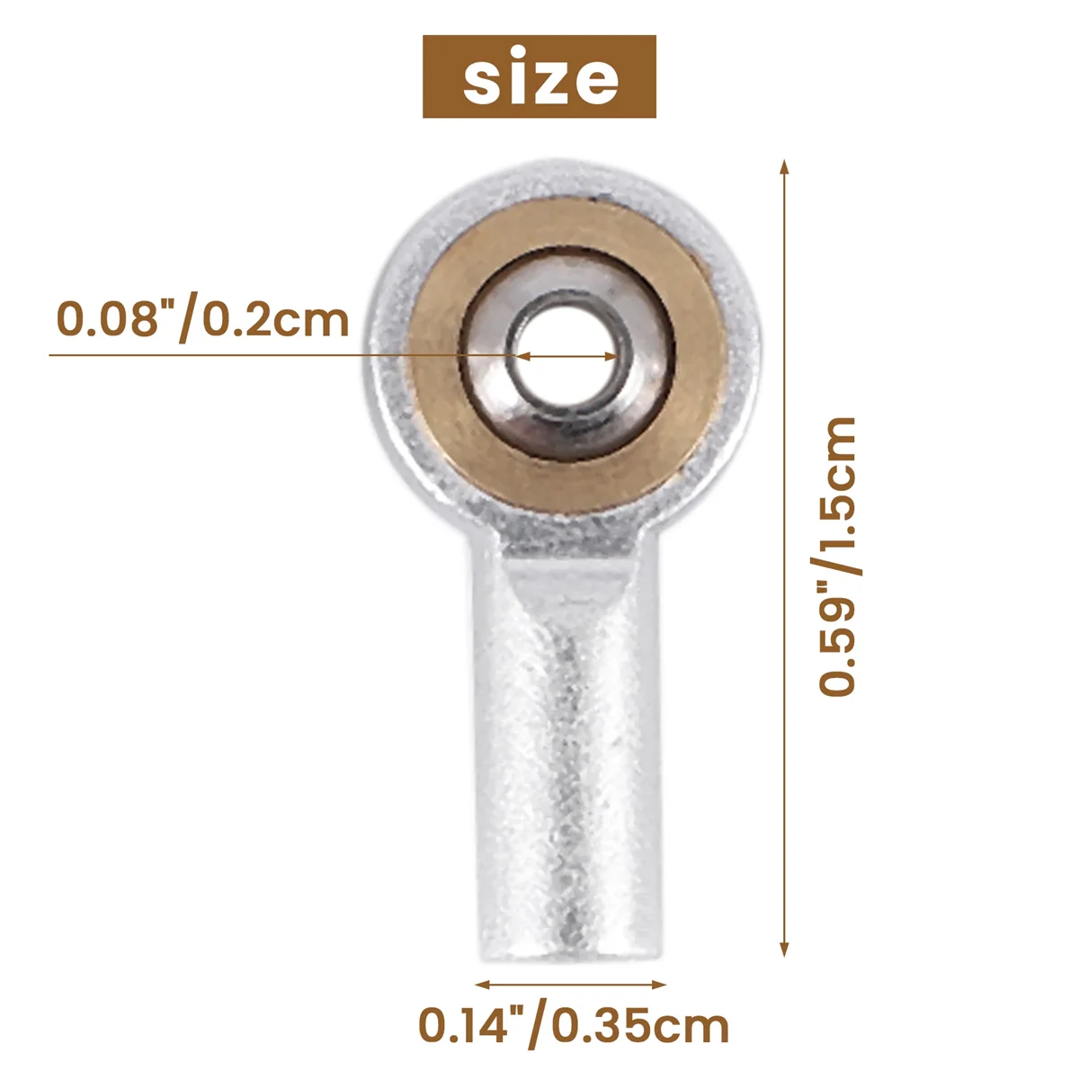 GOEDE ~ 10 Stuks Metalen M2 Spoorstangeind Kogelgewricht Link Balhoofd voor HSP Tamiya Mini 4WD RC Auto Vrachtwagen Crawler Boot Vliegtuig, 3