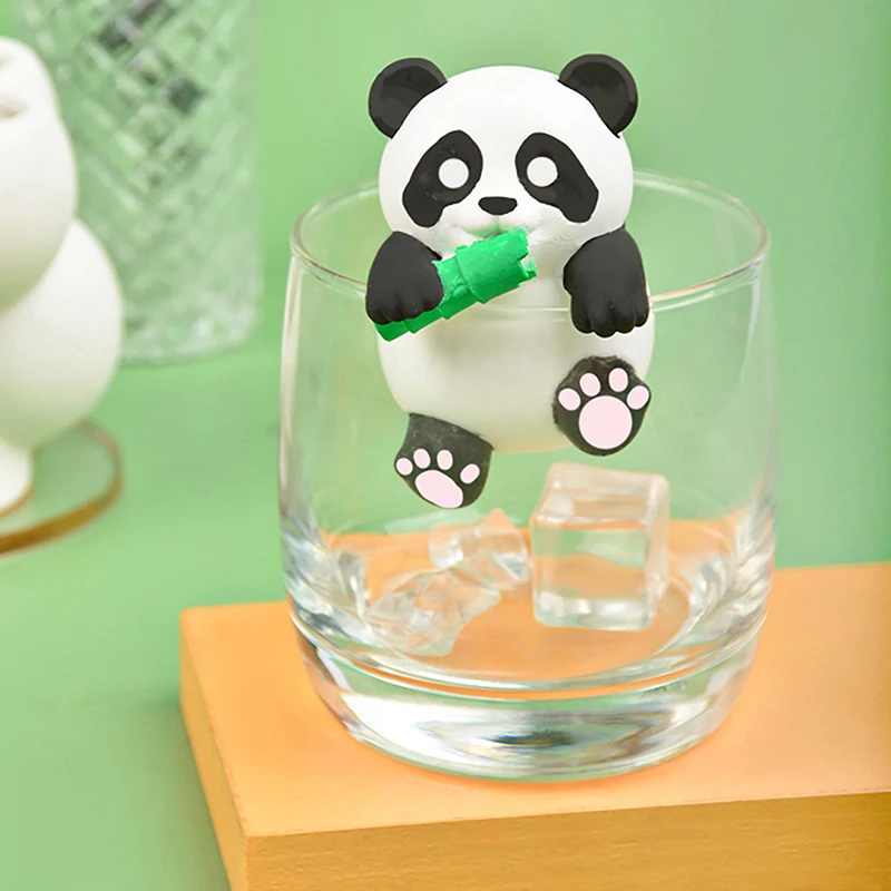 3D Frozen Panda Hangende Cup Siliconen Mal Drinken Ijsbakje Kat Hond Loong Schimmel Dierlijke Mousse Cake Jelly Schimmel Zeep Kaars Schimmel
