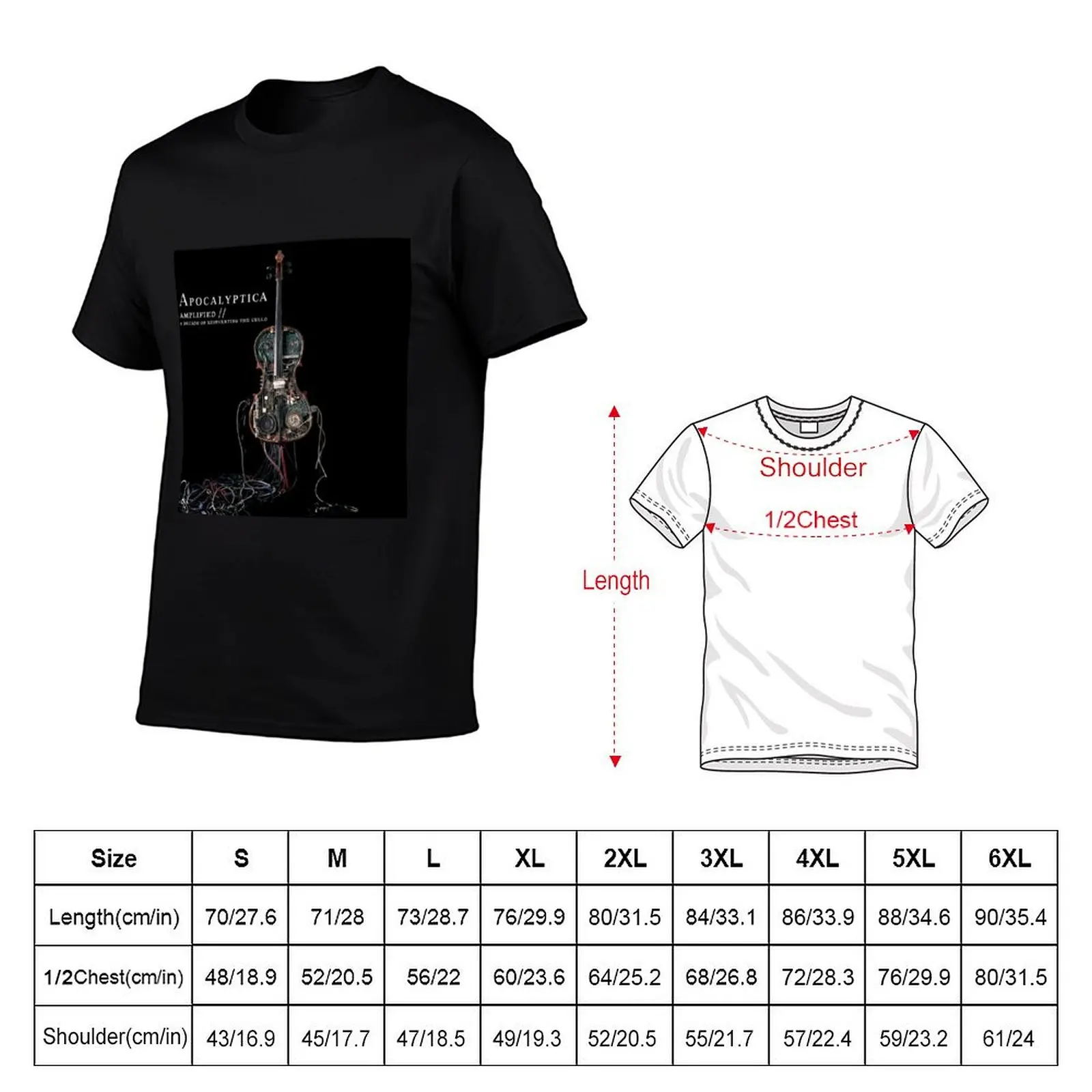 Apocalyptica amplified a decade of reinventing the cello T-Shirt tees sports fans Blouse essential t shirt mens white t shirts