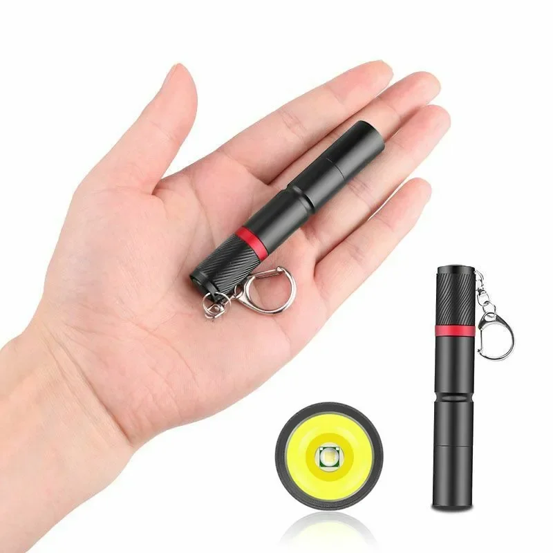 

LED Flashlight, Mini Size Portable Medical Keychain Torch Light, Pen Clip AAA Battery Powered, Camping Supplies