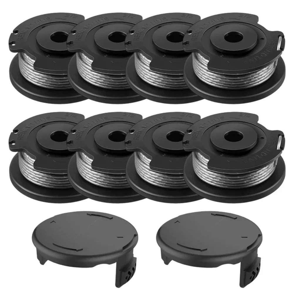 Replacement Spools & Protective Covers for Bosch Trimmers 8 Spools 2 Covers Compatible with ART 23 SL ART 26 SL