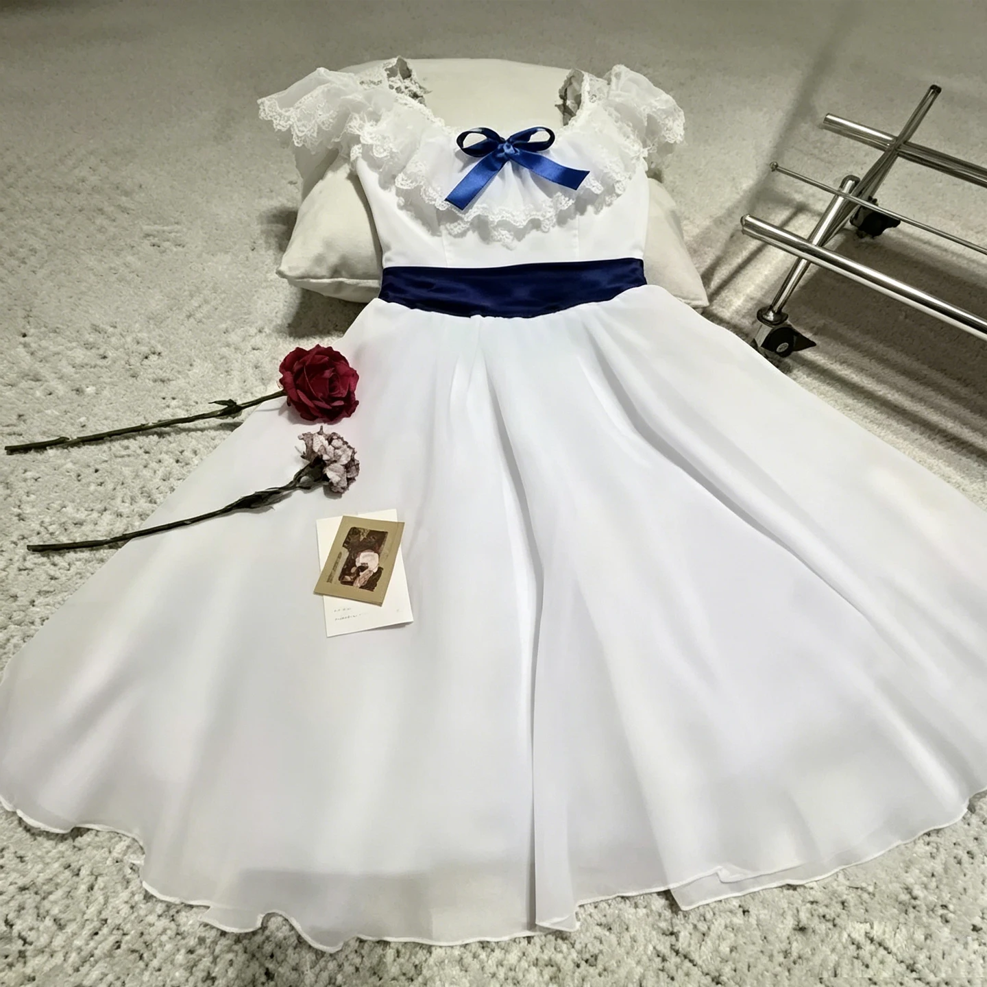 Weißes Ballett-Tutu Langer Chiffon-Rock Klassisches Tanzkostüm Cupid Ballerina Romantisches Ballett-Outfit Mädchen Künstlerische Gymnastik