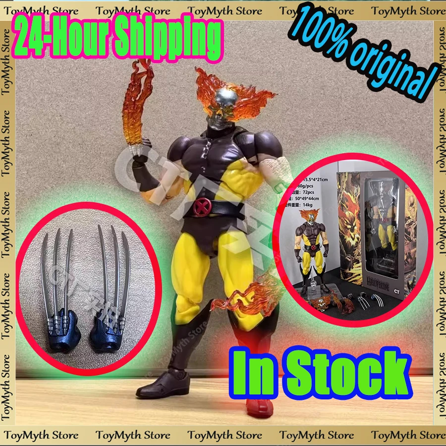 

In Stock 15cm Ct Toys Wolverine Action Figures hellverine 3 Movie Anime Figure Mafex Model Statue Collection Toys