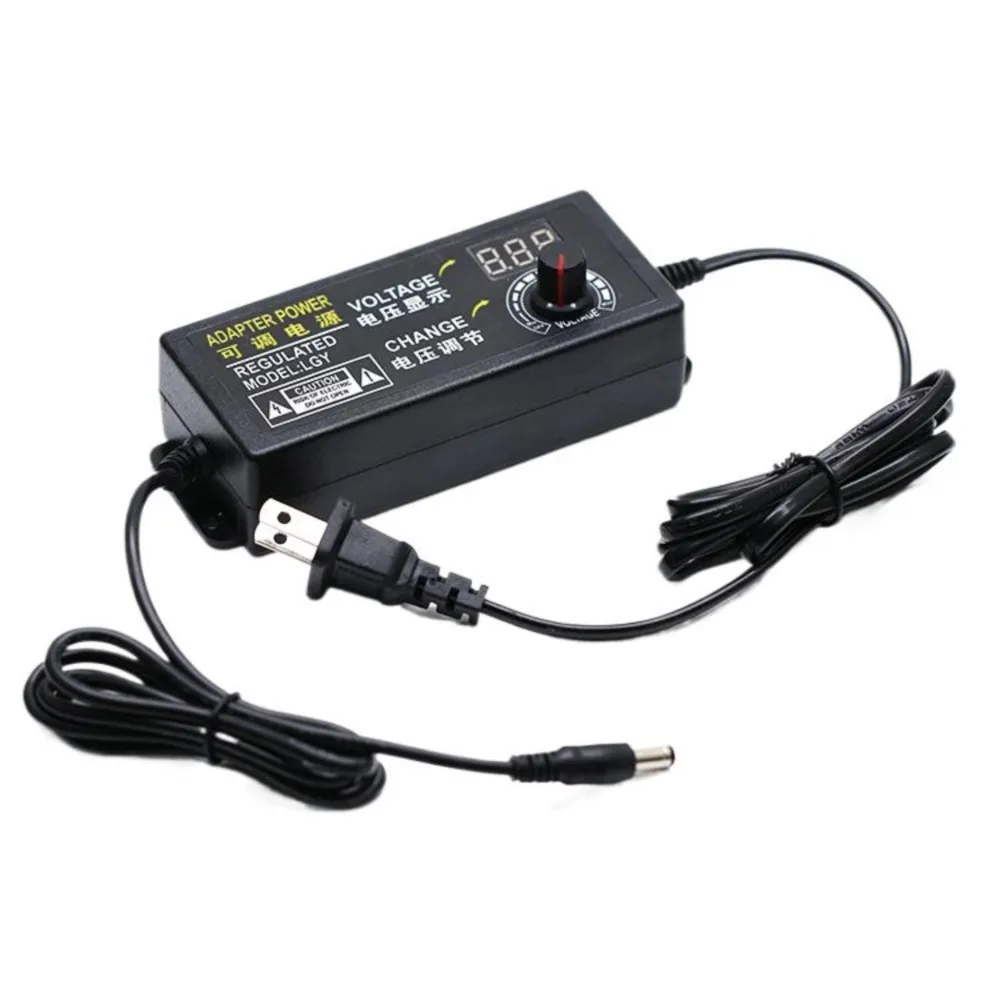 

Cooling Fan Speed Controller AC 110V 220V To DC 12V 5A Adjustable Adapter Fan DC Infinite Speed Regulating Belt Digital Display