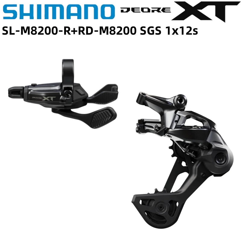 Shimano NEUER DEORE XT M8200 Schalthebel und Schaltwerk 1x12s Mechanisch MTB SL-M8200-R RD-M8200 SGS Mini-Set Original Shimano Teile – Detail 3