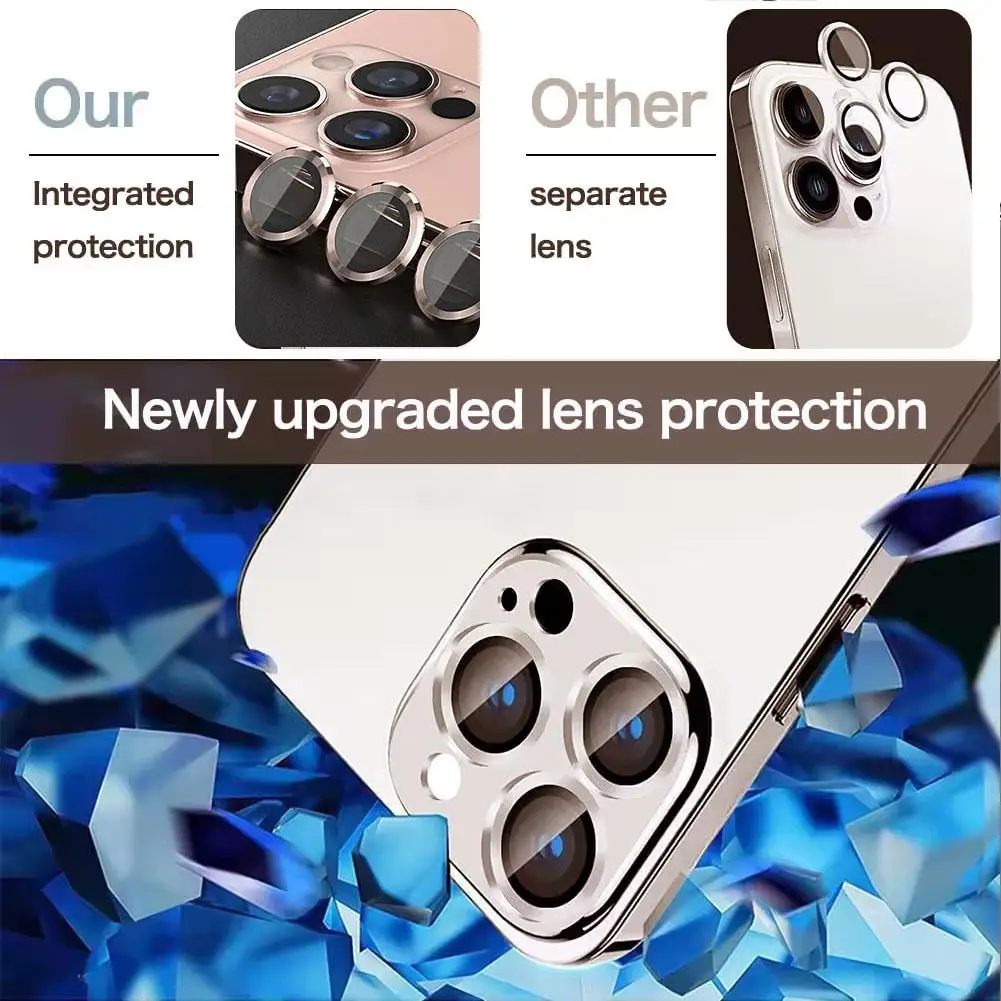 Suitable For Apple IPhone 16 ProMax Metal Camera Lens Protector Glass All-in-one Metal Frosted Armor Lens Film Camera Sticker