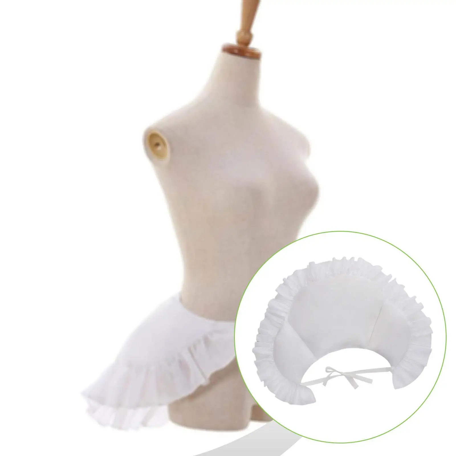 فستان نسائي أبيض صخب رول إليزابيث ريترو فستان فيكتوري رامب وسادة صخب تنورة قابلة للتعديل دعم ثوب نسائي